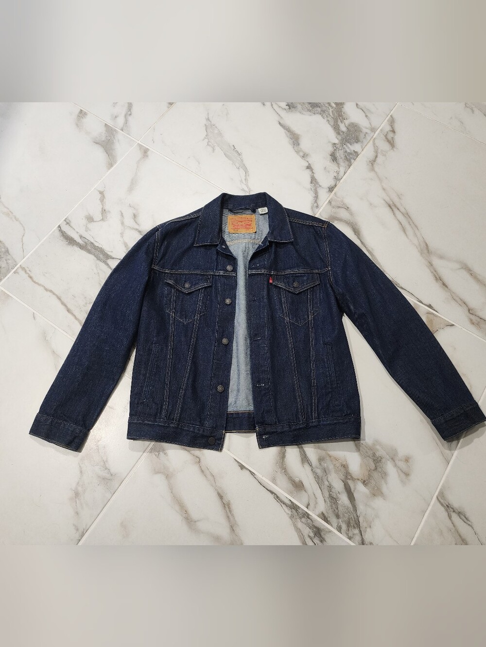 Mens Levi's Indigo Blue Denim Trucker Jacket
